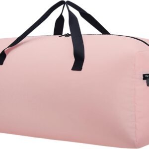 Foldable Duffel Bag 30" / 75L Lightweight Spare Travel Bag with Water Rresistant for Travel-Pink