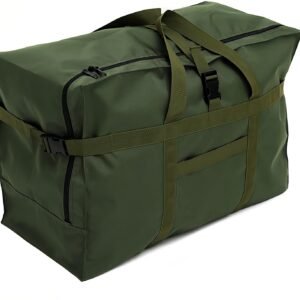 Large Duffel Bag, Waterproof Carry on Weekend Overnight Storage Bag over Luggage for Airline, Travel, Camping, Moving