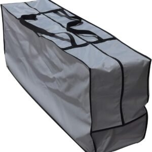 Outdoor Rectangular Cushion/Cover Storage Bag, Protective Zippered Storage Bags with Handles, 50''L x 13''W x 20''H, Grey