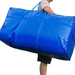 66 Gallon Extra Large Storage Bags, Huge Moving Bags Heavy Duty with Zipper and Stronger Handles, Big Foldable Duffle Bag for Travel - Waterproof Material Protects from Dust and Moisture - Storage