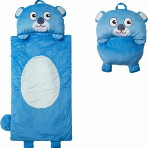 Kid's Nap Buddies Character Preschool Nap Mat, Toddler Sleeping Bag with Pillow for Daycare, Ages 3+