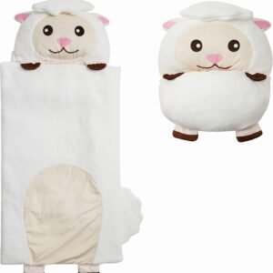 Kid's Nap Buddies Character Preschool Nap Mat, Toddler Sleeping Bag with Pillow for Daycare, Ages 3+